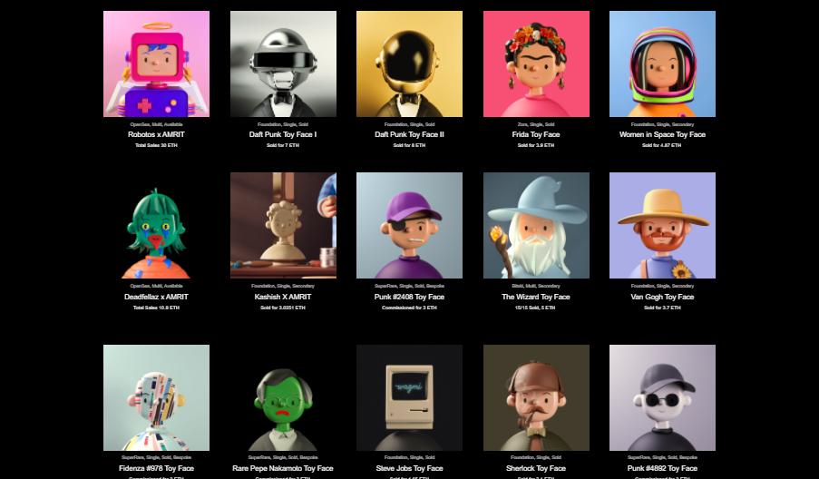 Toy Faces NFTs collection
