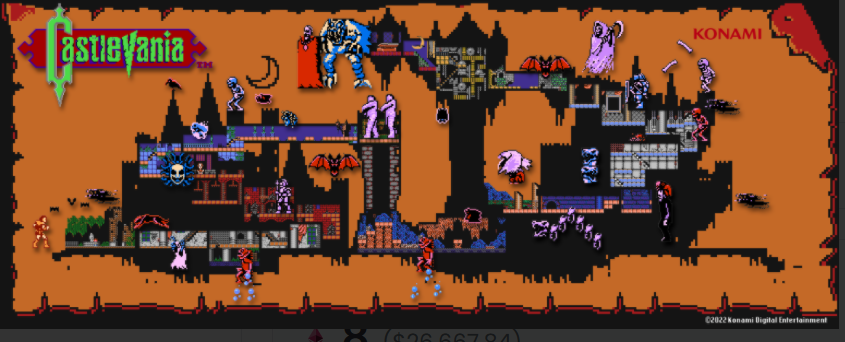 Castlevania - Dracula's Castle Pixel Art NFT