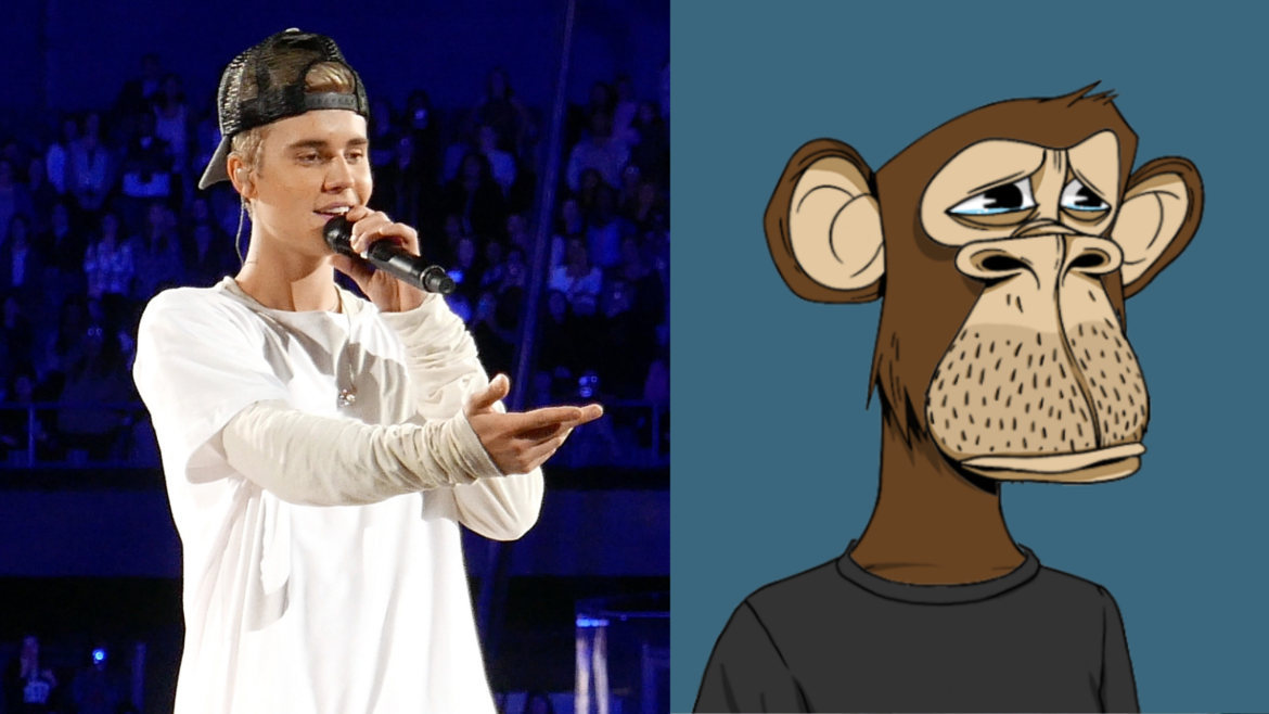 justin bieber nft bored ape yacht club