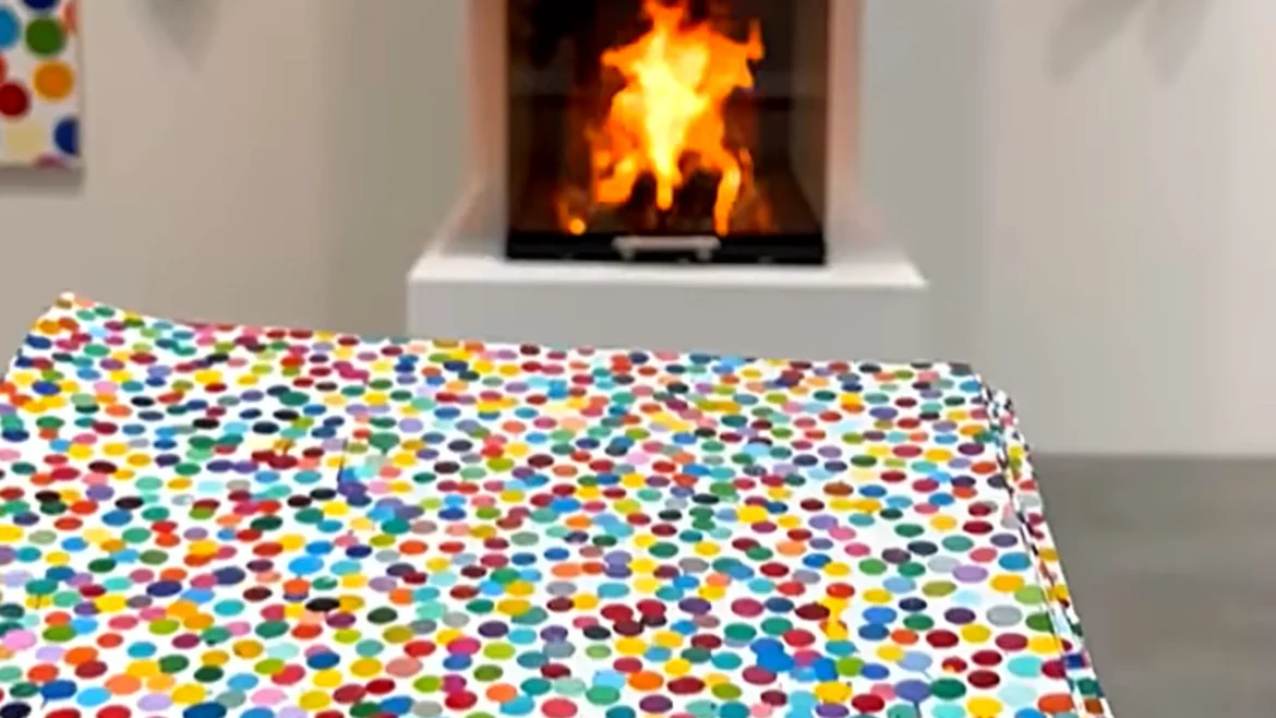 damien hirst burn art for nfts