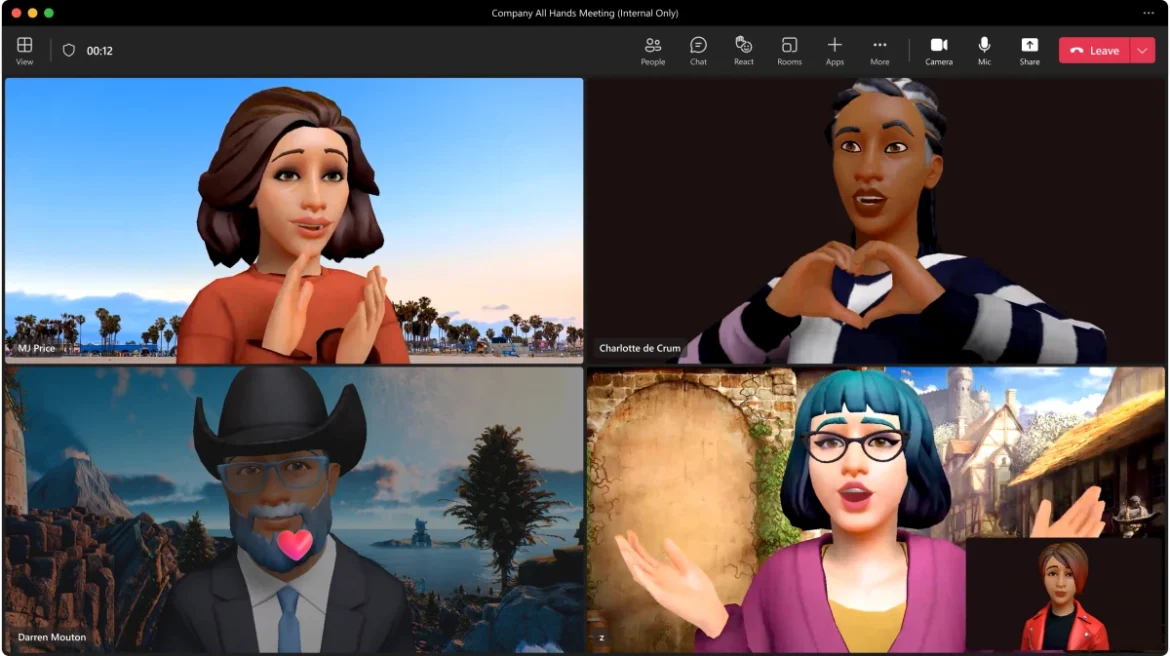 microsoft teams metaverse avatars