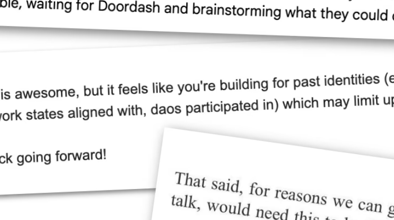 rejection letters nfts
