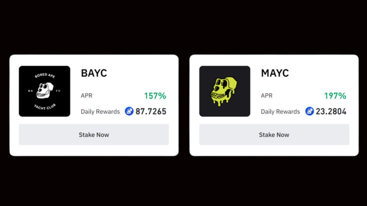 bored ape nfts staking program binance