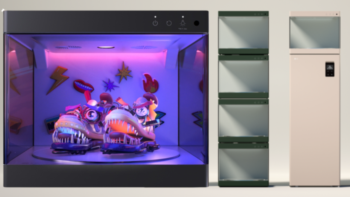 lg shoe shelves nfts ces 2023