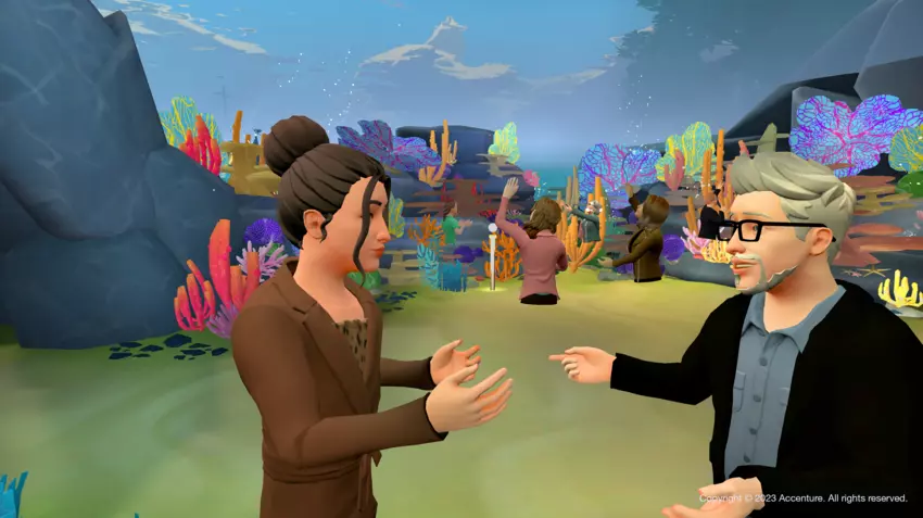 global collaboration village metaverse wef microsoft accenture