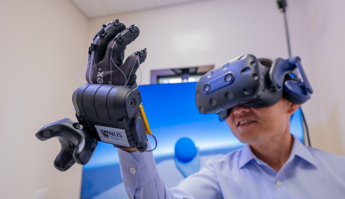 haptglove touch metaverse nus researchers