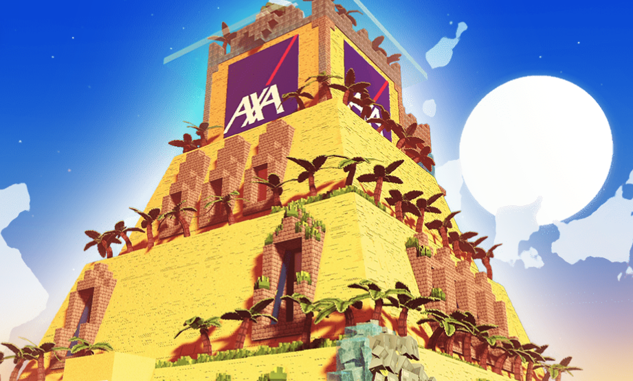axa metaverse the sandbox axadia