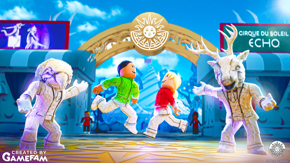 cirque du soleil metaverse roblox