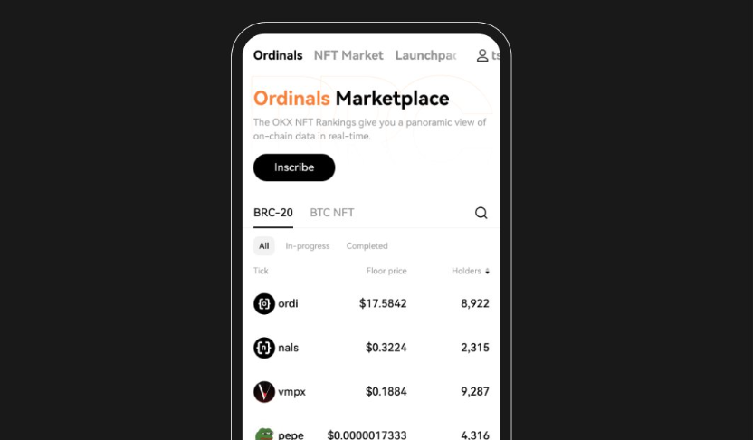 okx bitcoin nfts marketplace
