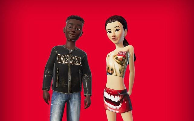 Diesel dressx metaverse fashion collection meta avatar store