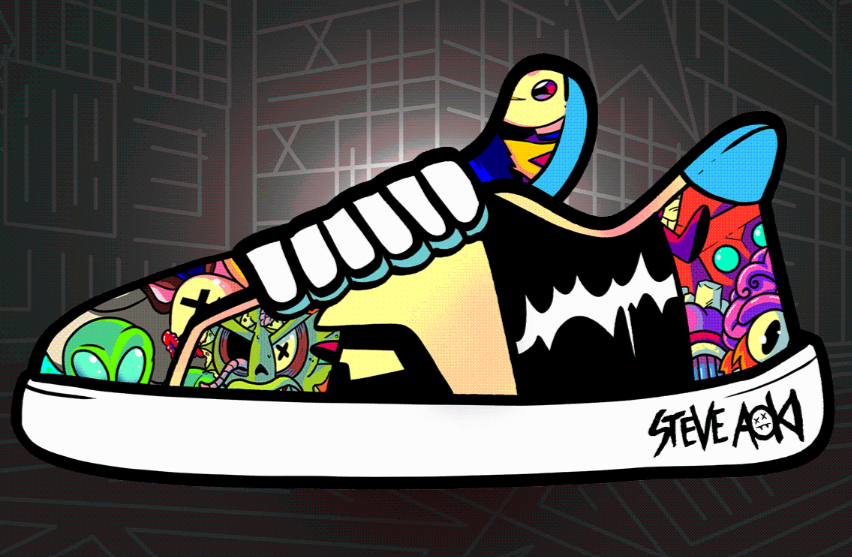 steve aoki stepn nft sneakers