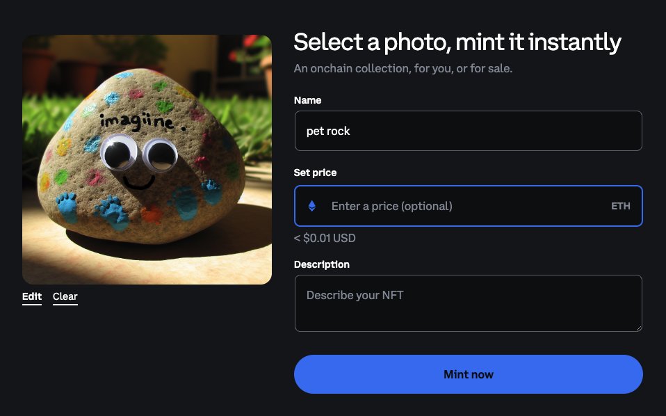 coinbase instamint instant nft minting