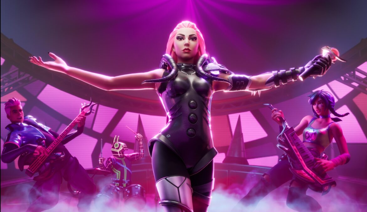 fortnite metaverse lady gaga