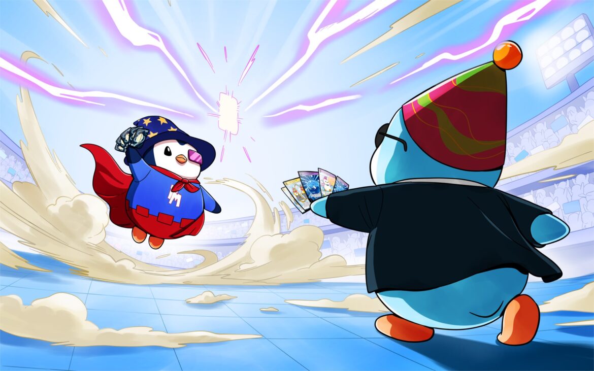 pudgy penguins nfts trading card game