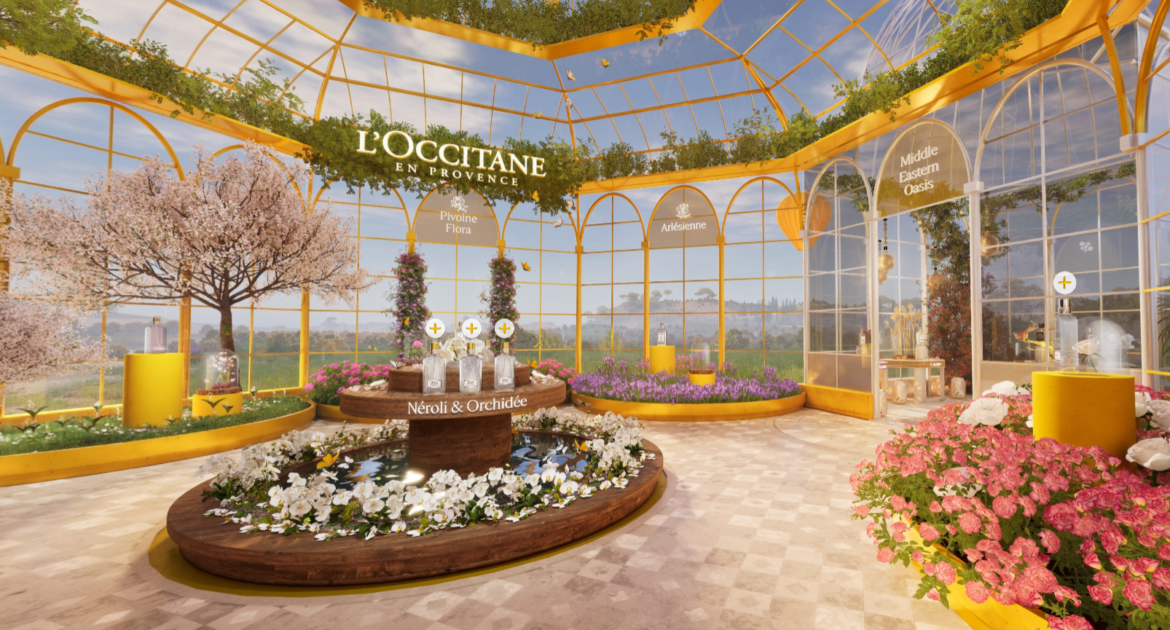 l'occitane en provence greenhouse metaverse shop summer fragrances